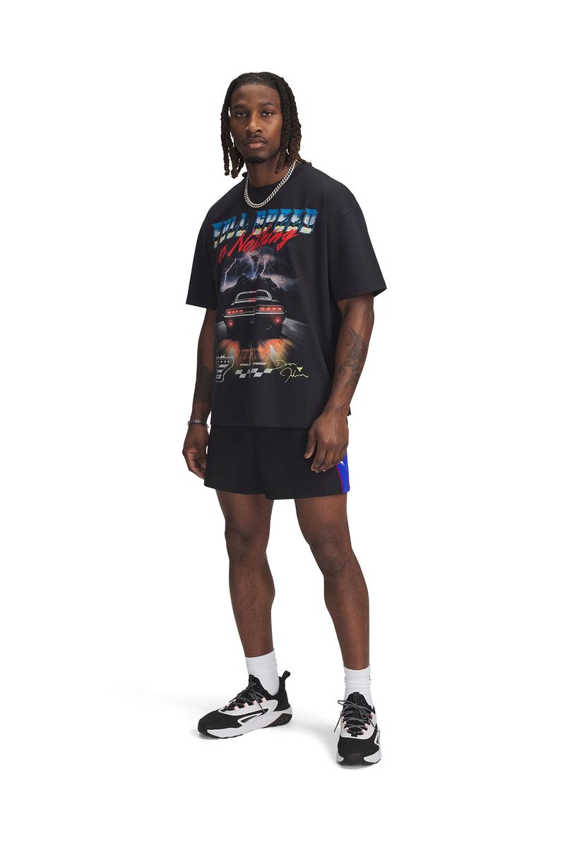Polera-manga-corta-UA-Project-Rock-negro-para-hombre