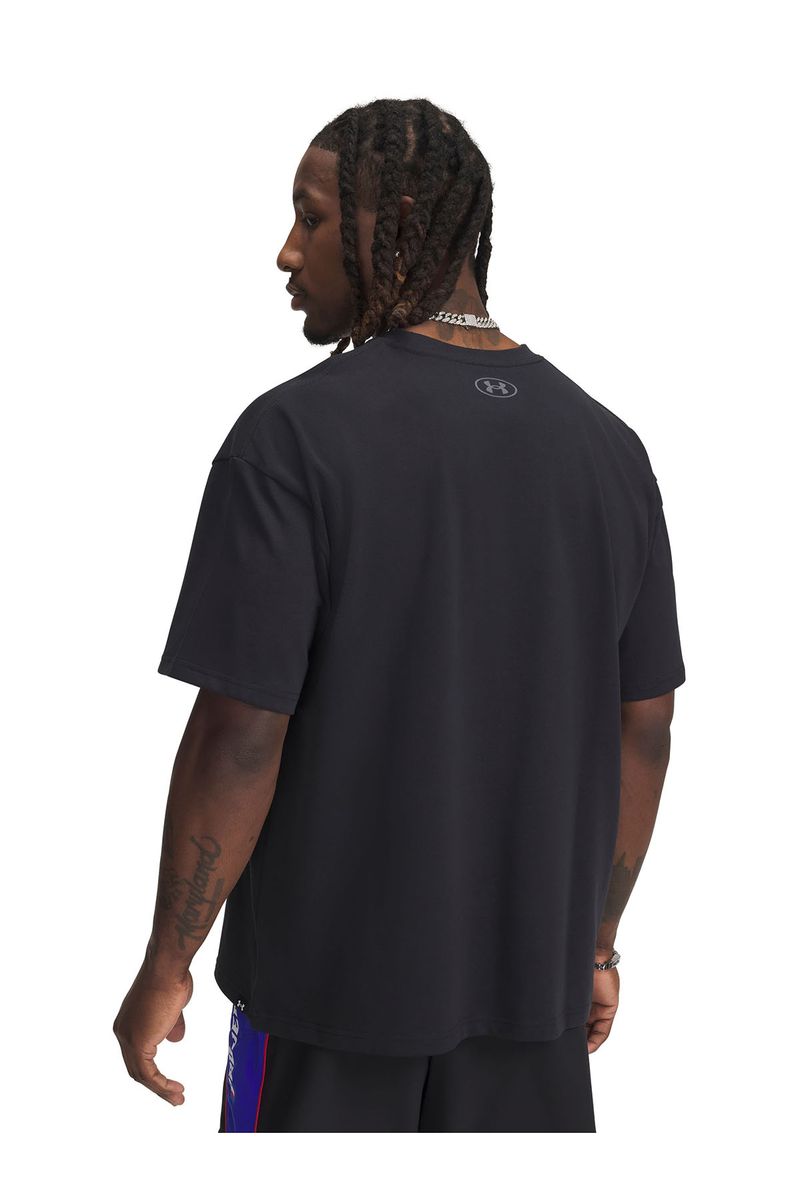 Polera-manga-corta-UA-Project-Rock-negro-para-hombre