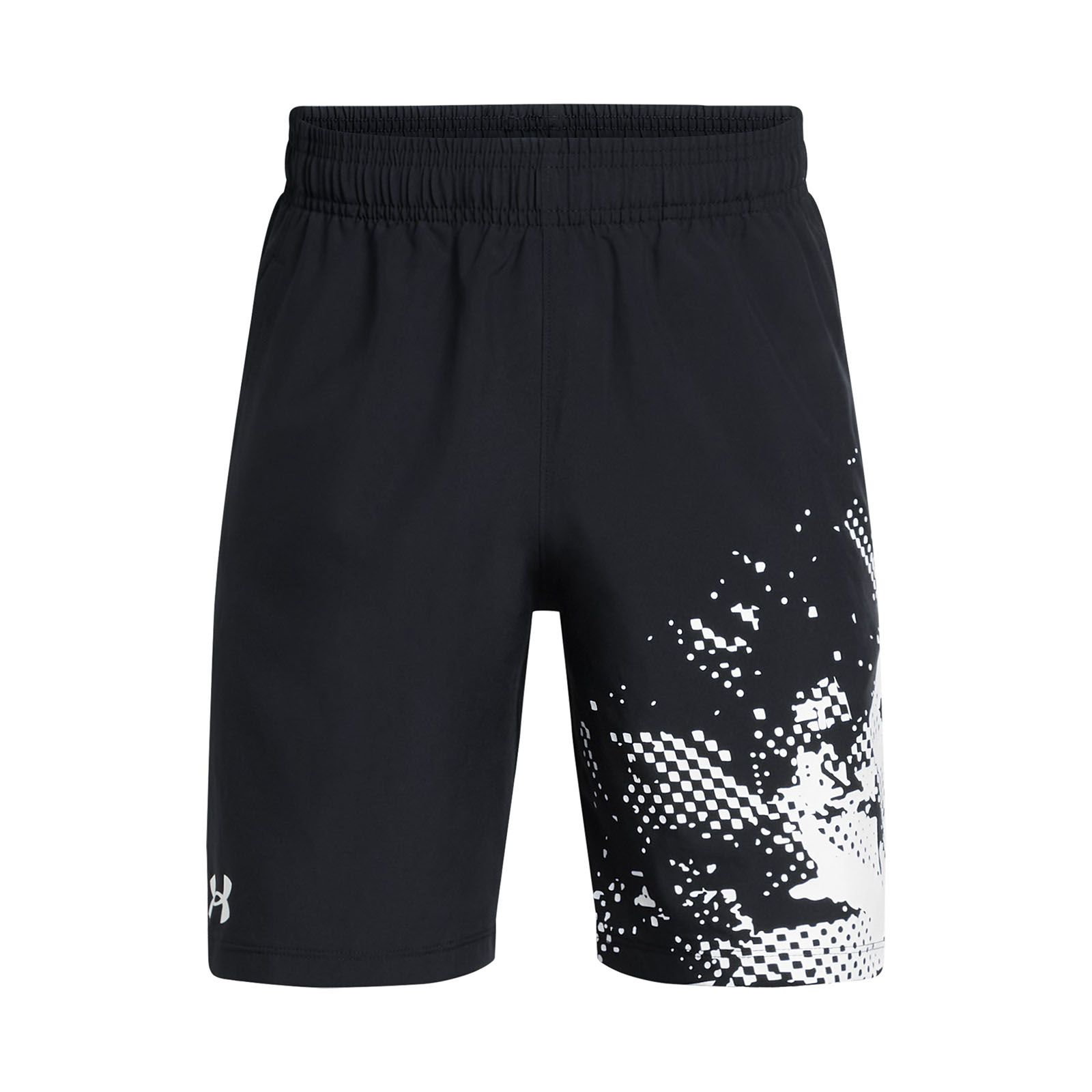 Shorts UA Tech Woven Graphic negro para niño