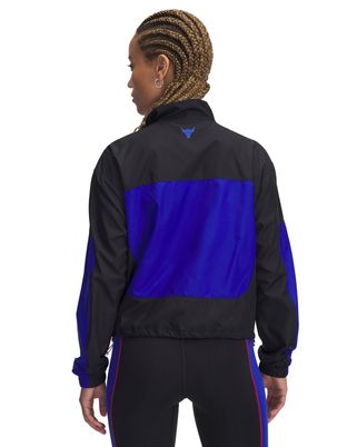 Parka sin mangas UA Project Rock negro para mujer