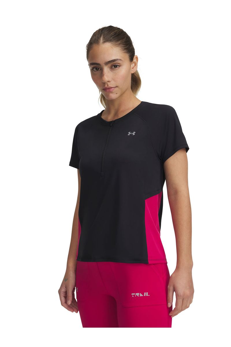 Polera-manga-corta-UA-Trail-Run-negro-para-mujer