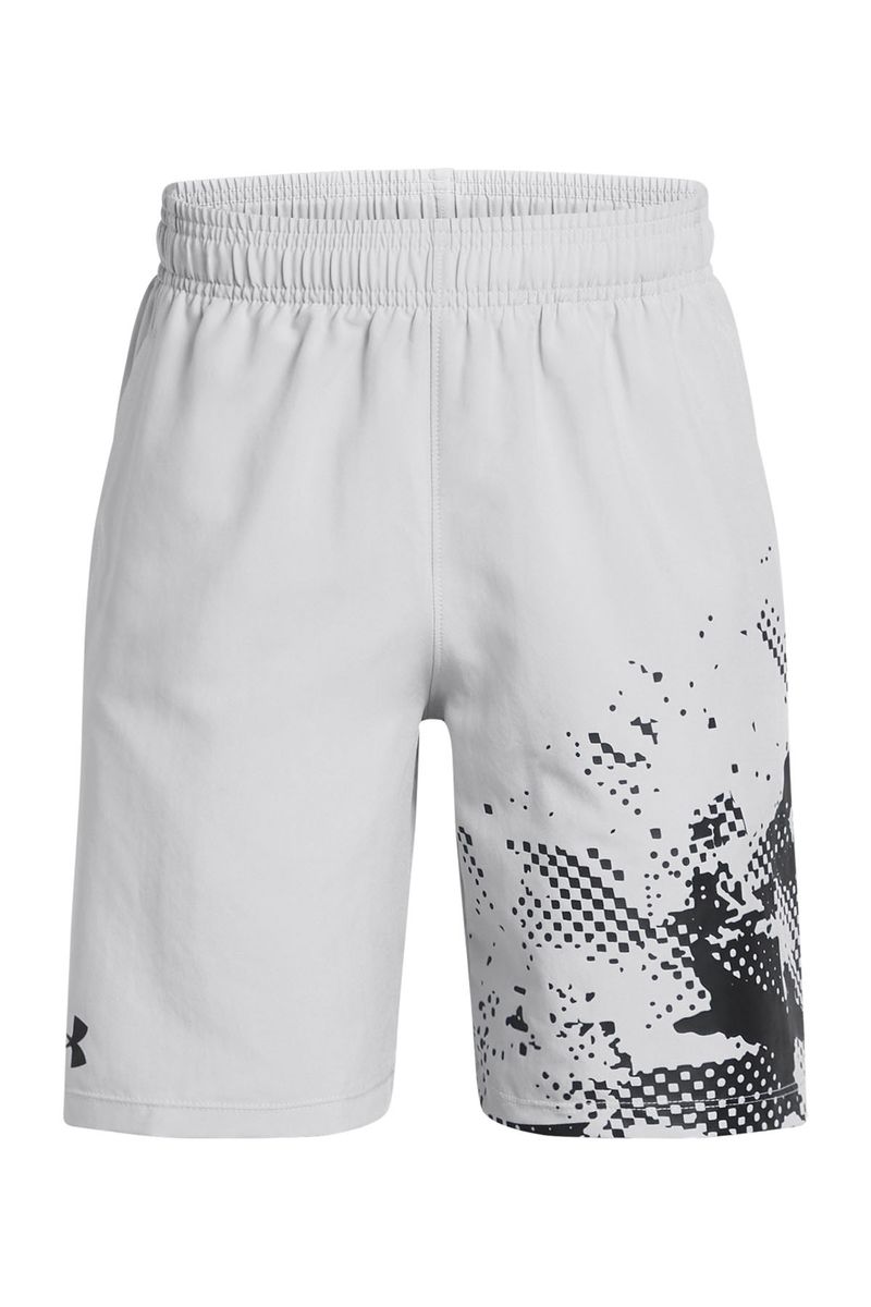 Shorts-UA-Tech-Woven-Graphic-gris-para-niño