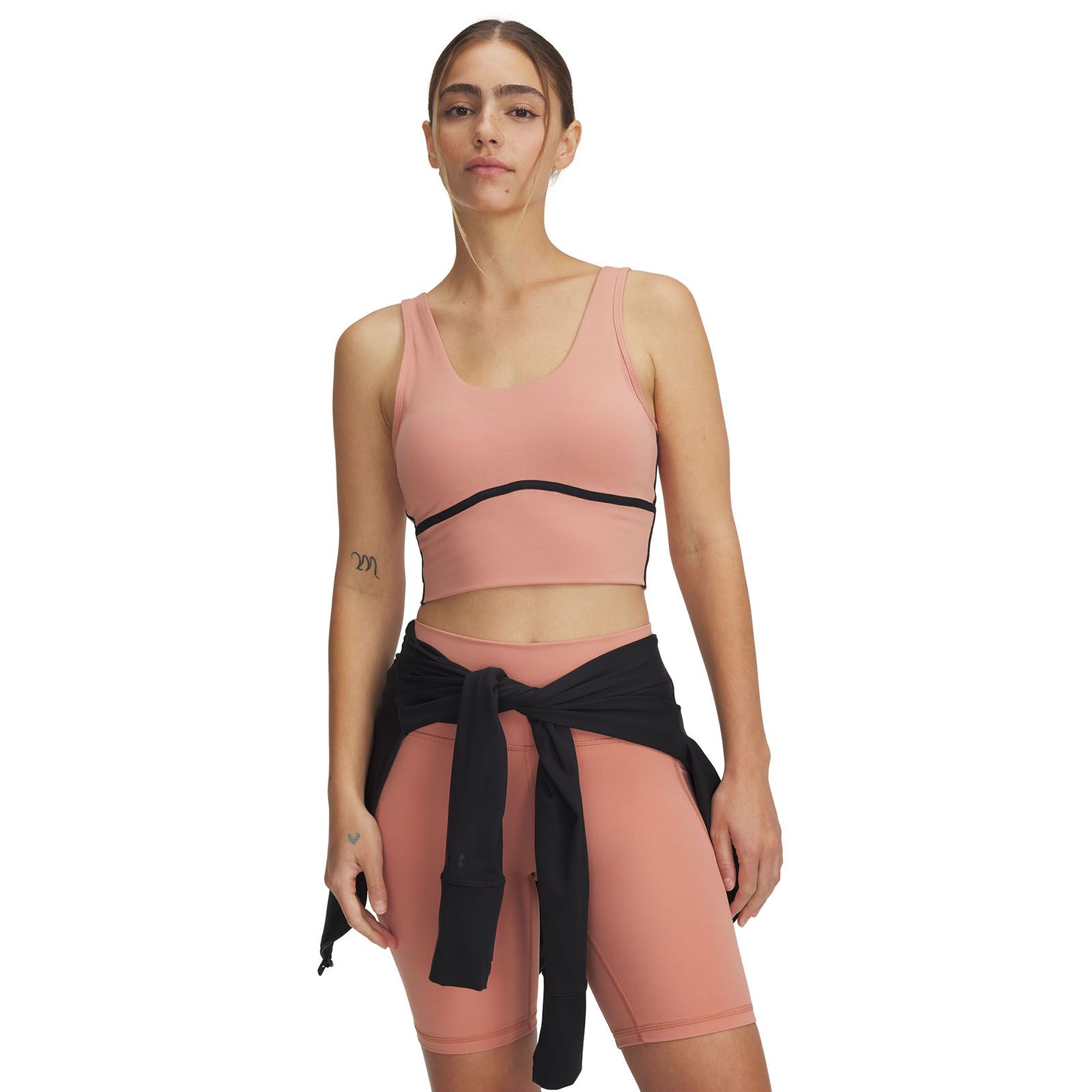 Polera sin mangas UA Meridian rosado para mujer