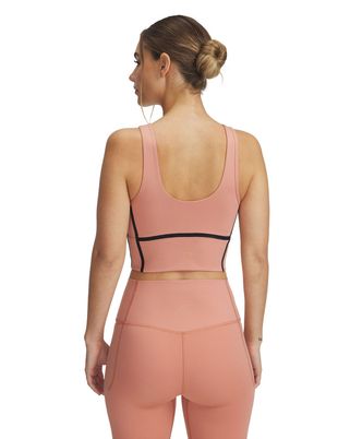Polera sin mangas UA Meridian rosado para mujer
