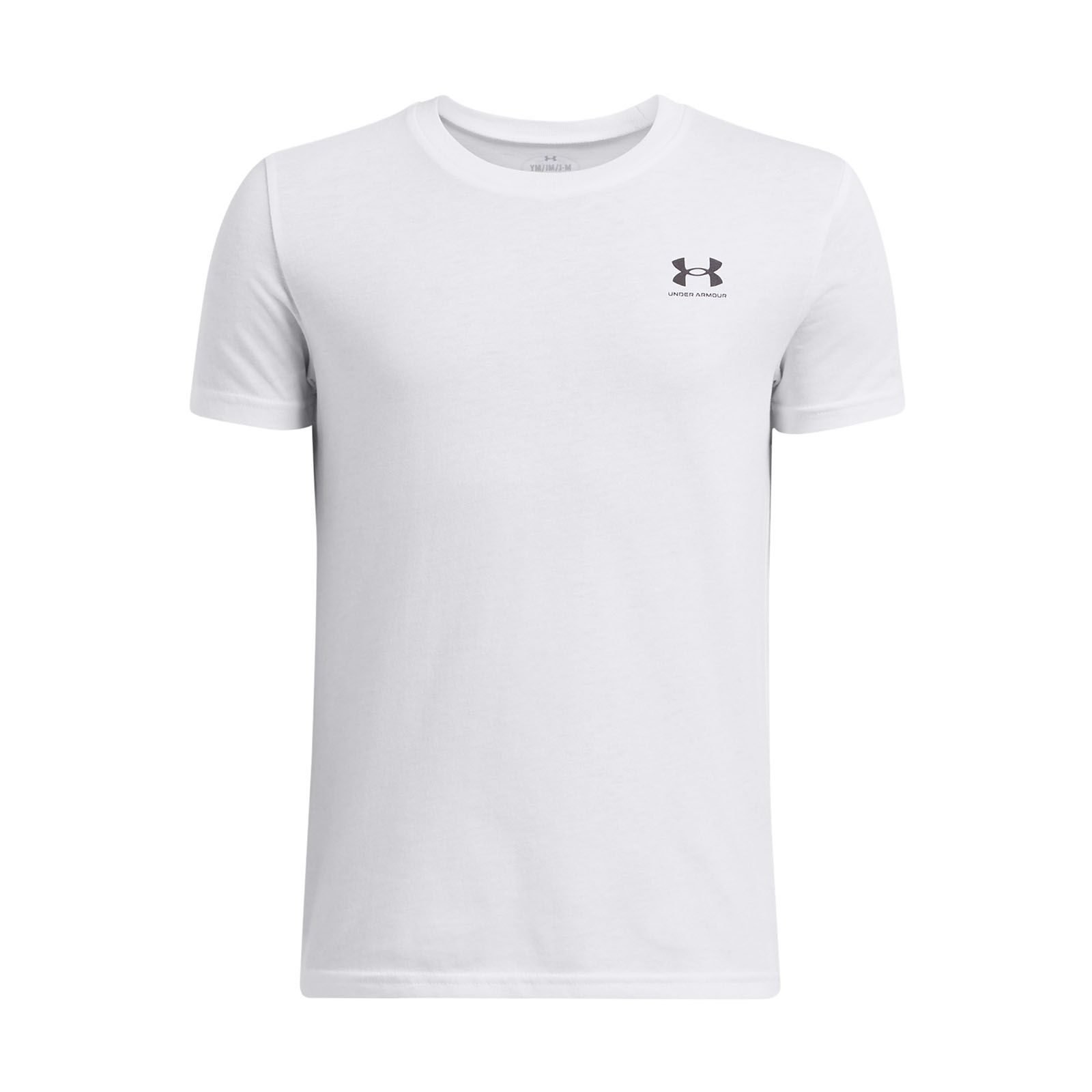 Polera manga corta UA Sportstyle LC blanco para niño