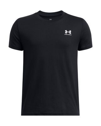 Polera manga corta UA Sportstyle LC negro para niño