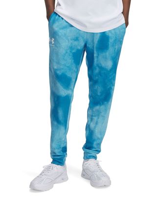 Jogger UA Rival Terry Printed azul para hombre