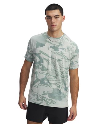 Polera manga corta UA Vanish Energy verde para hombre