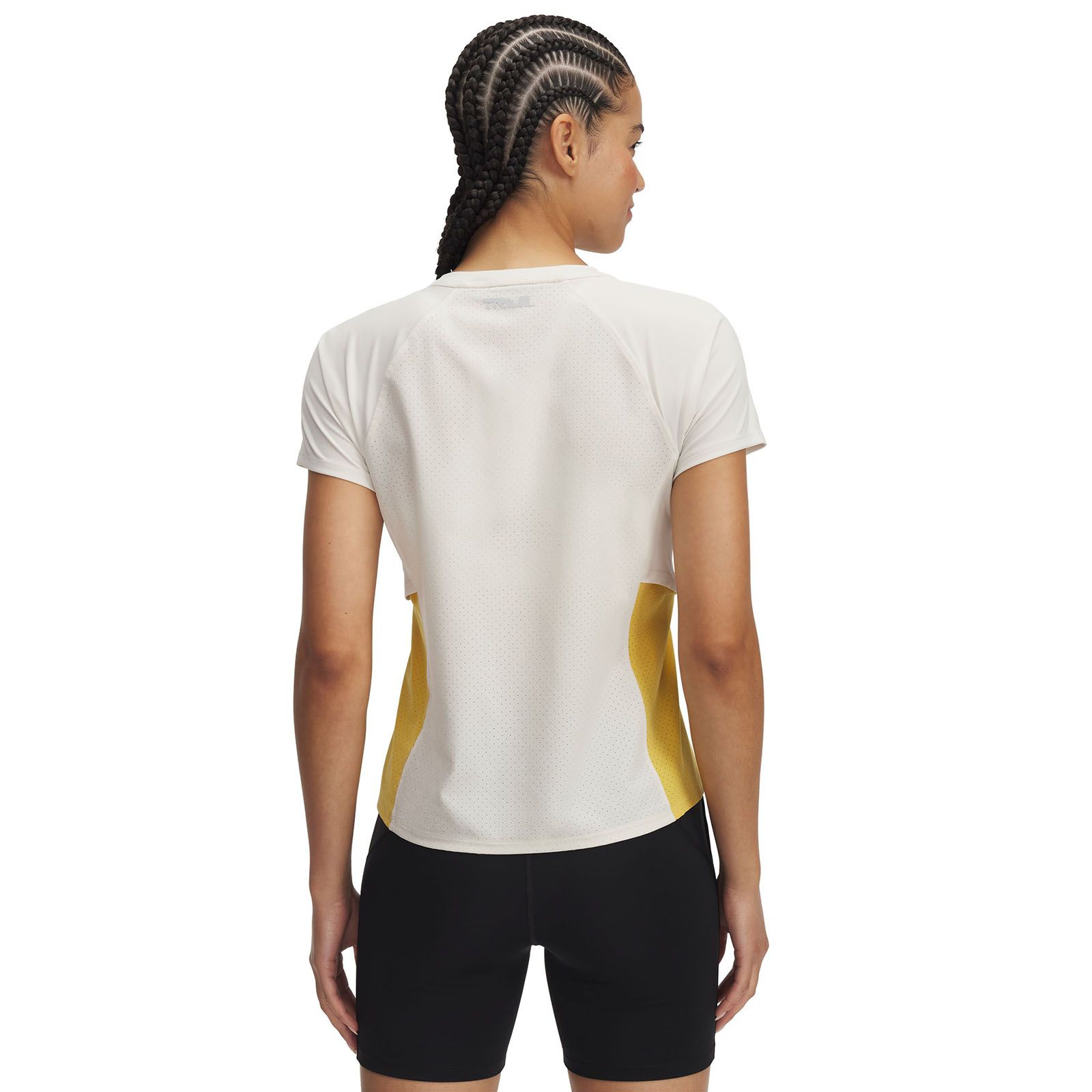 Polera manga corta UA Trail Run café para mujer