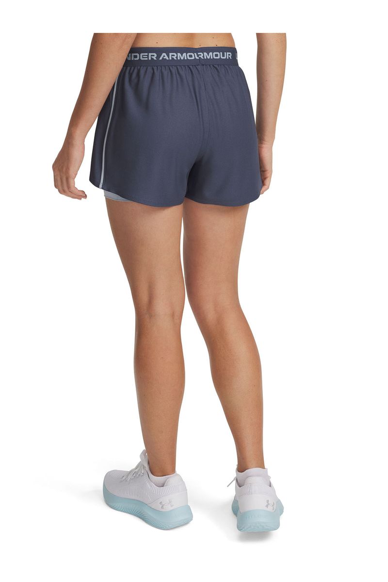 Shorts-UA-Tech-Play-Up-2-in-1-gris-para-mujer