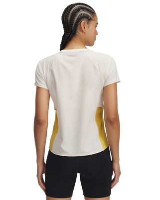 Polera manga corta UA Trail Run café para mujer