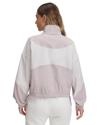 Chaqueta UA Rival Woven gris para mujer
