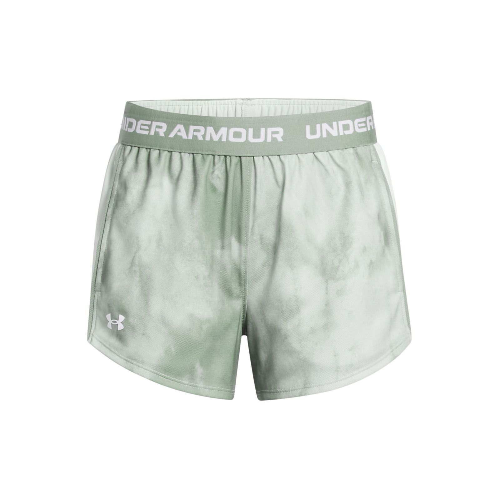 Shorts UA Tech Play Up Printed verde para niña