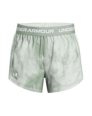 Shorts UA Tech Play Up Printed verde para niña