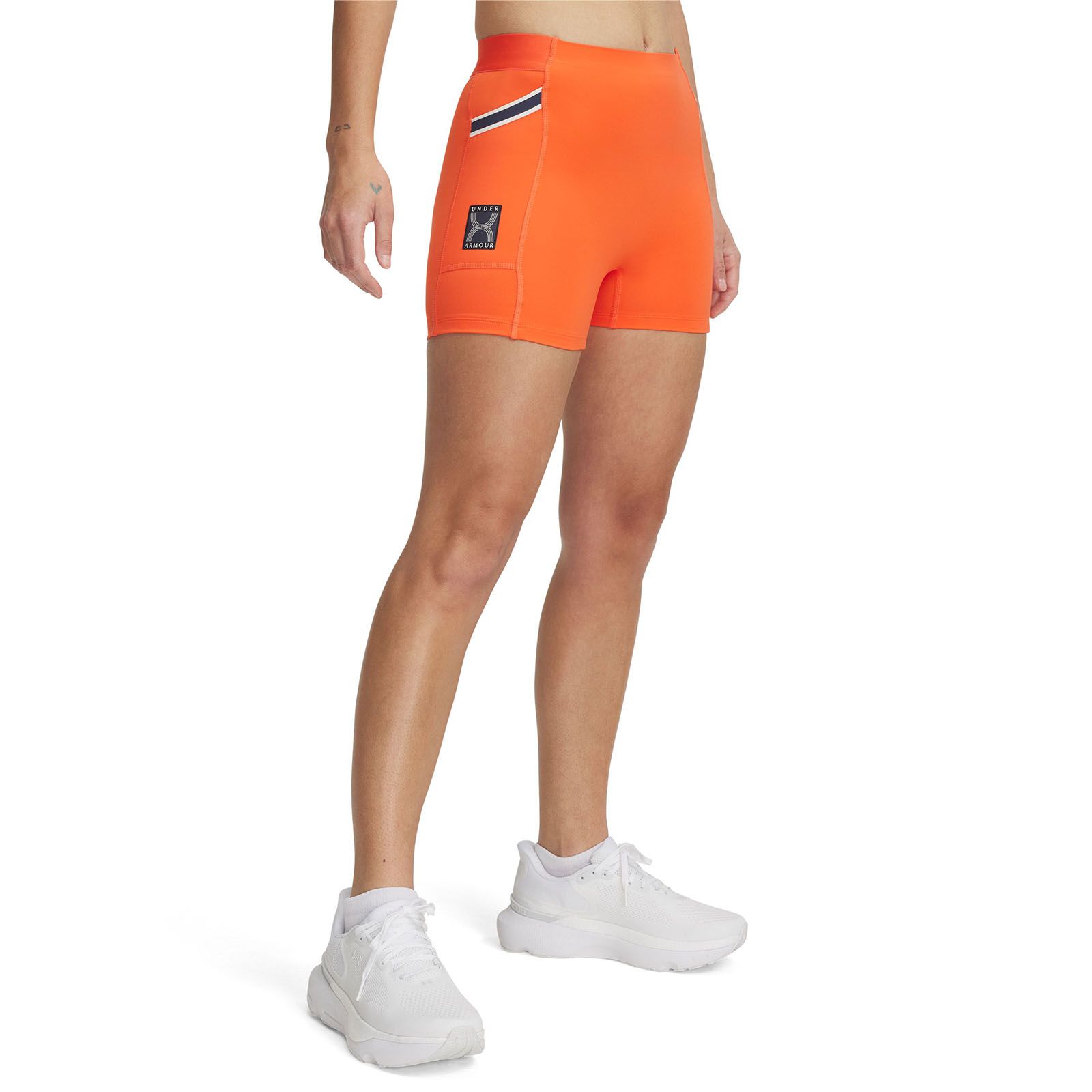Shorts UA Run 96 naranjo para mujer