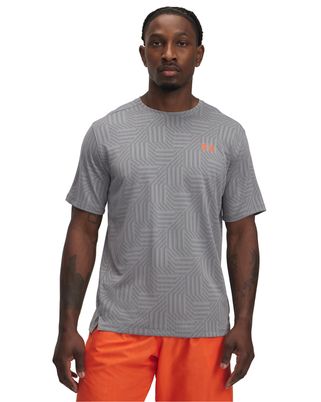 Polera manga corta UA Tech Vent gris para hombre