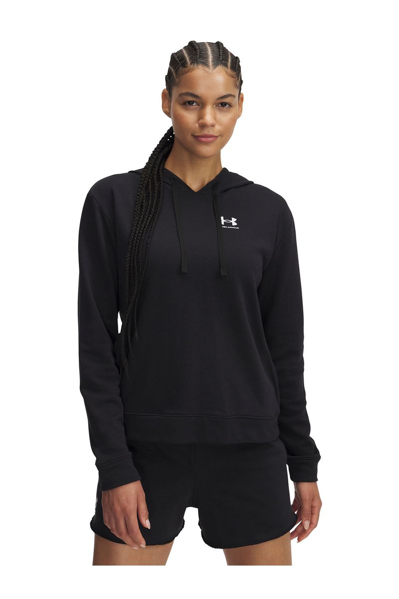 Poleron-UA-Rival-Terry-negro-para-mujer