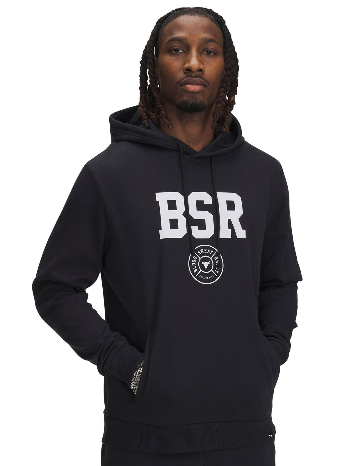Polerón Project Rock Rival fleece negro para hombre