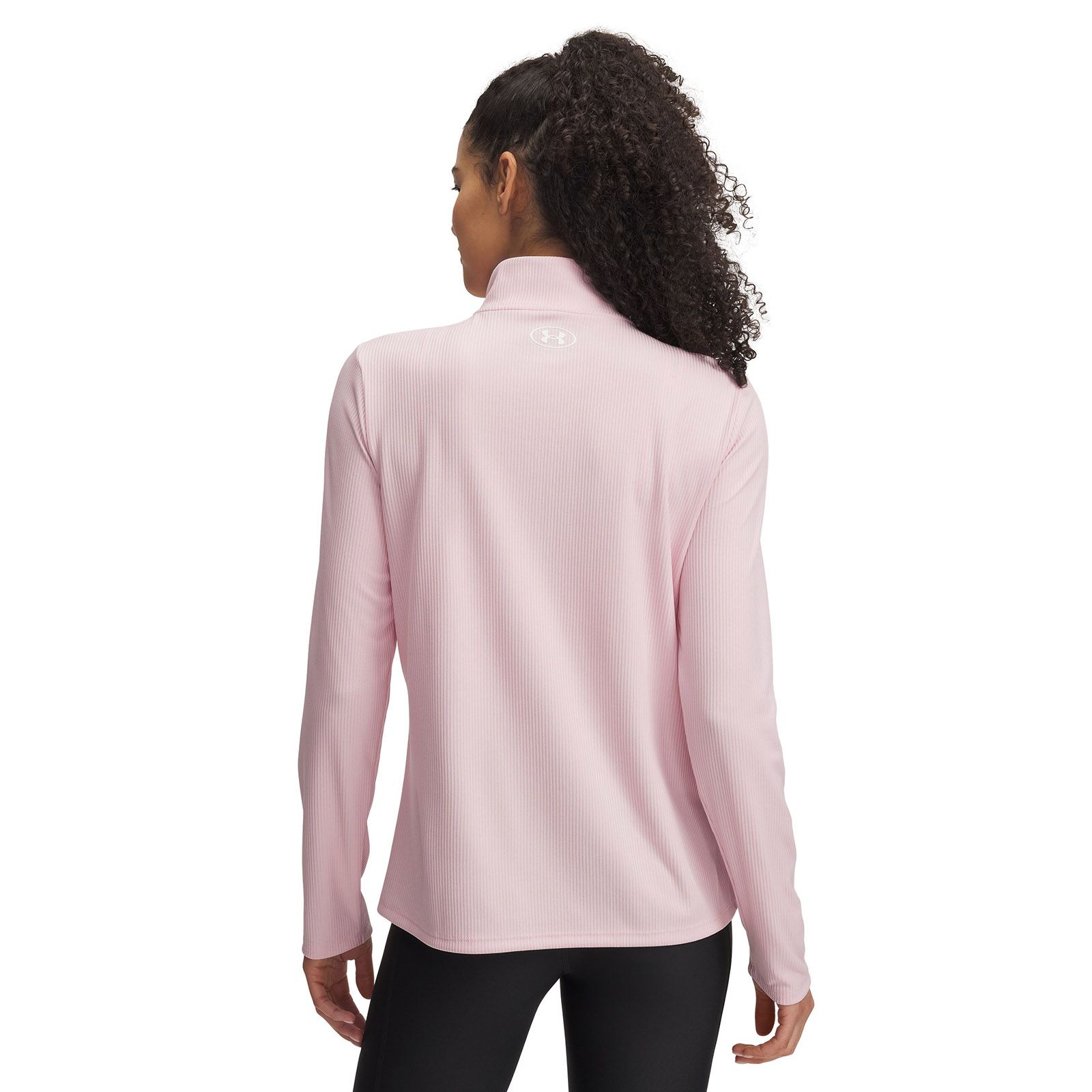 Polerón Under Armour tech rib ½ cierre rosado para mujer