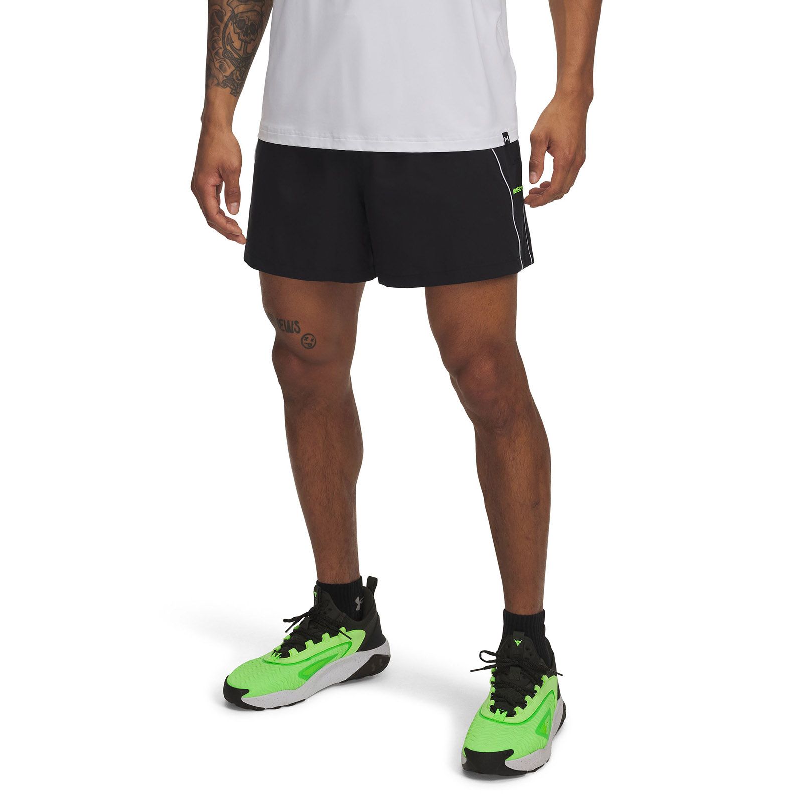 Shorts Project Rock negro para hombre Under Armour