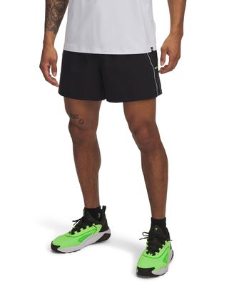 Shorts Project Rock negro para hombre Under Armour