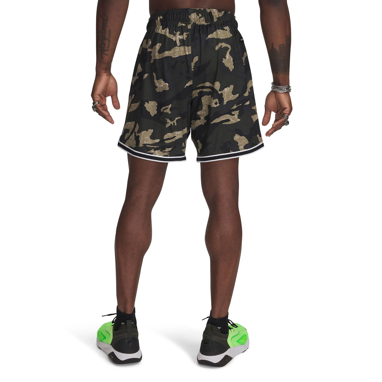 Shorts Project Rock mesh verde para hombre Under Armour