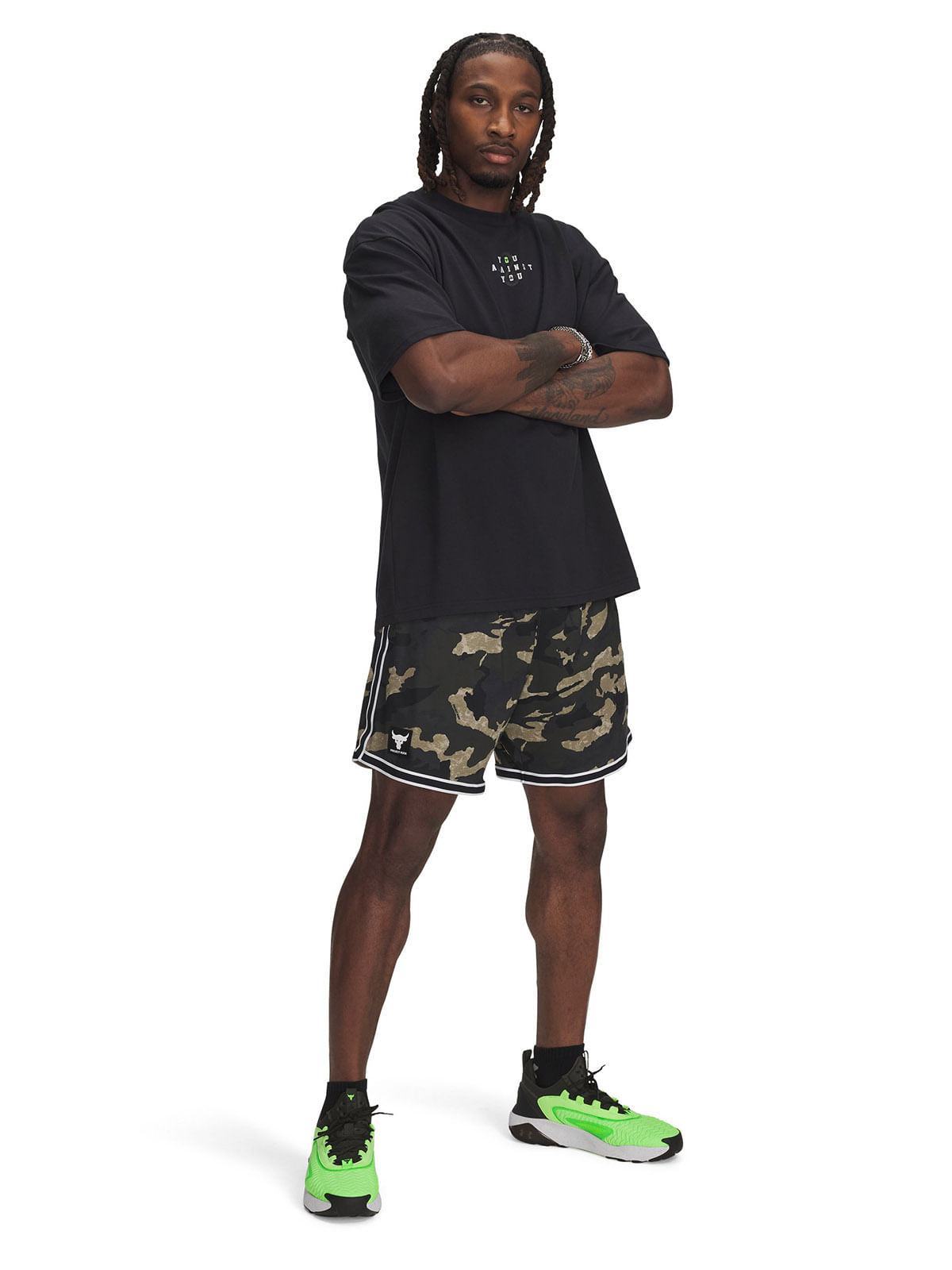 Shorts Project Rock mesh verde para hombre