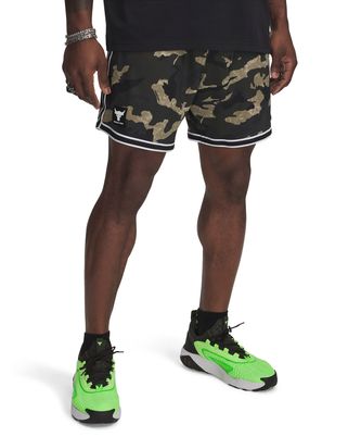 Shorts Project Rock mesh verde para hombre Under Armour