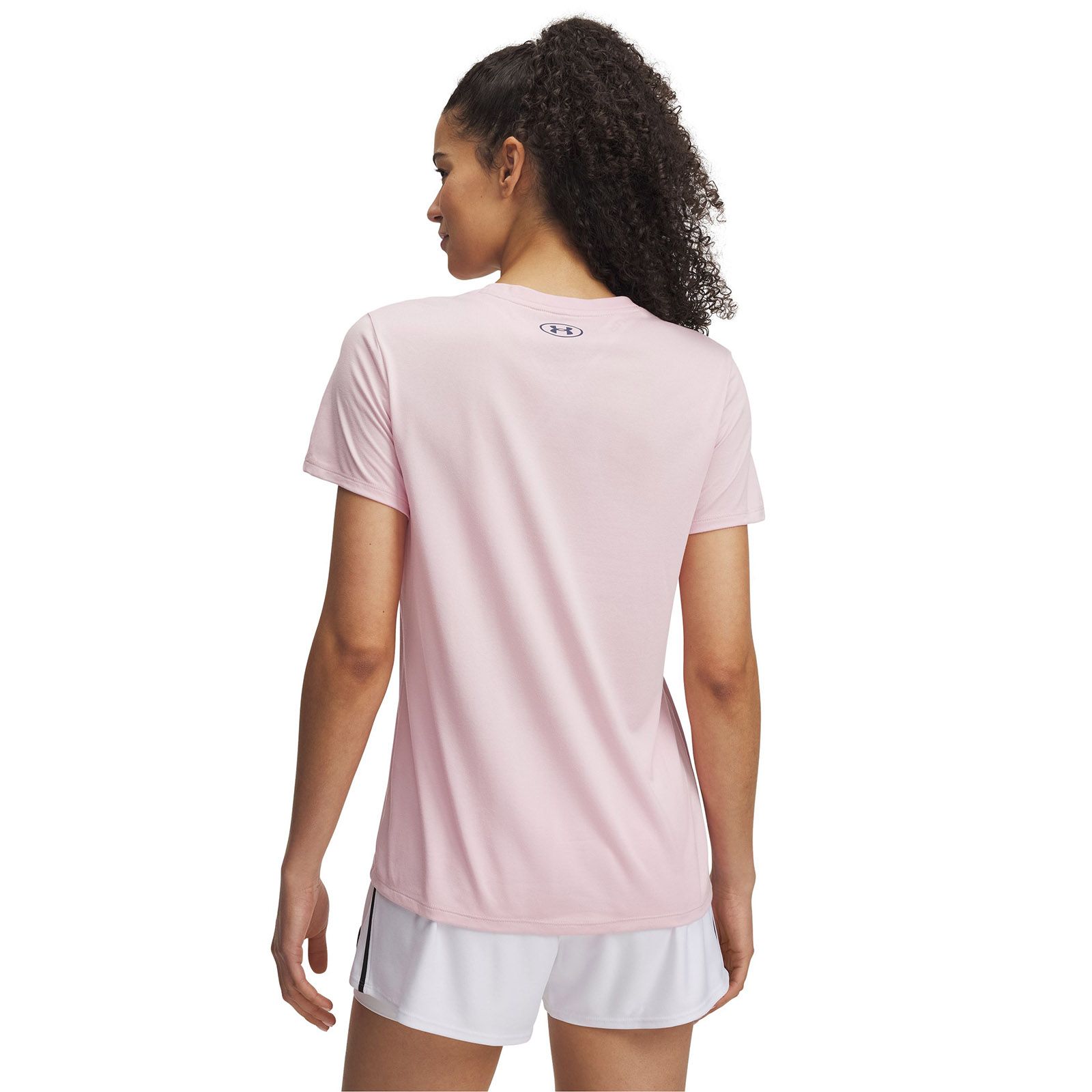 Polera manga corta Under Armour tech pth rosado para mujer