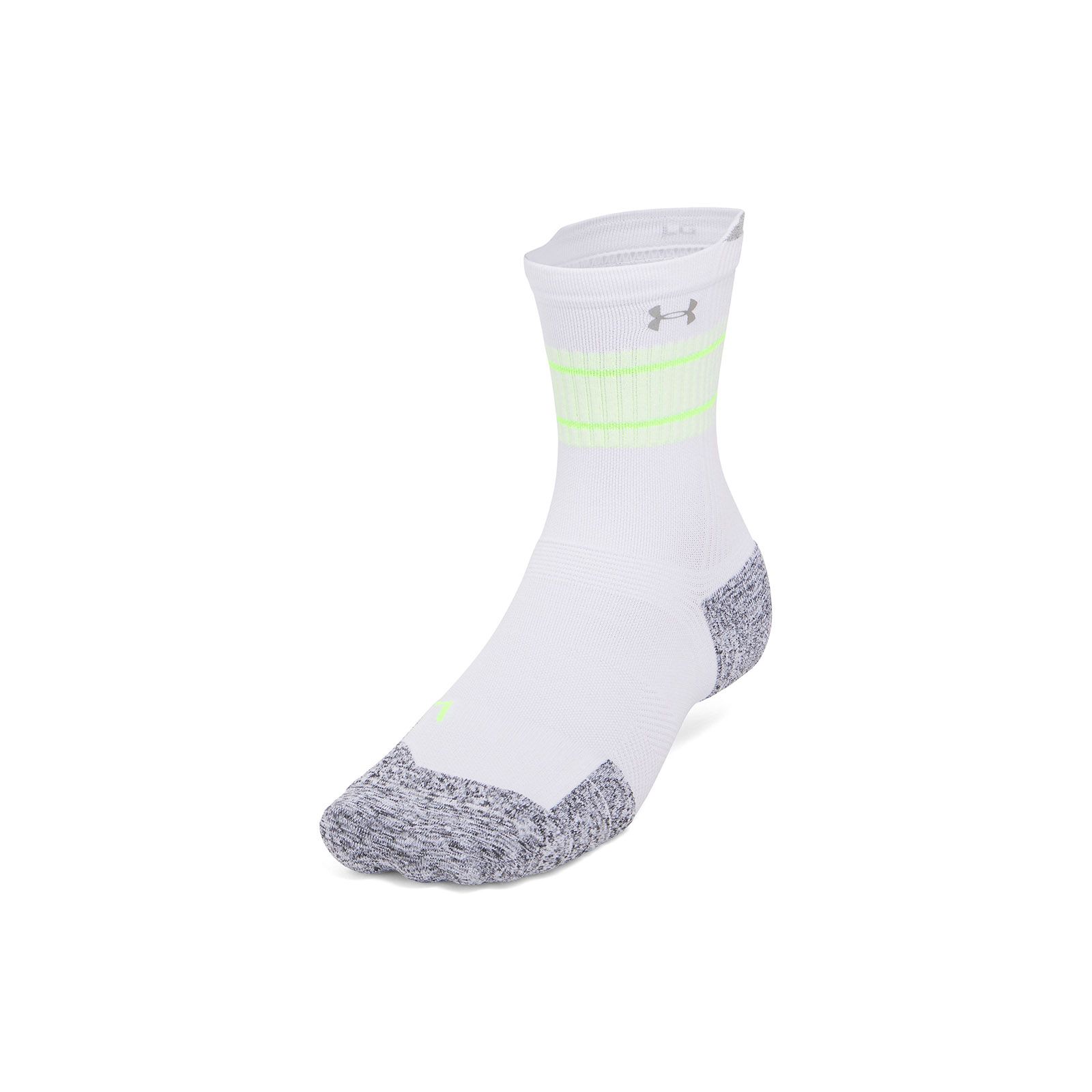 Calcetín unisex Under Armour armourdry® run cushion 3-pack blanco