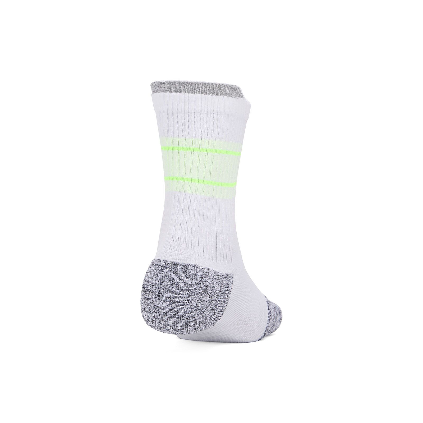 Calcetín unisex Under Armour armourdry® run cushion 3-pack blanco