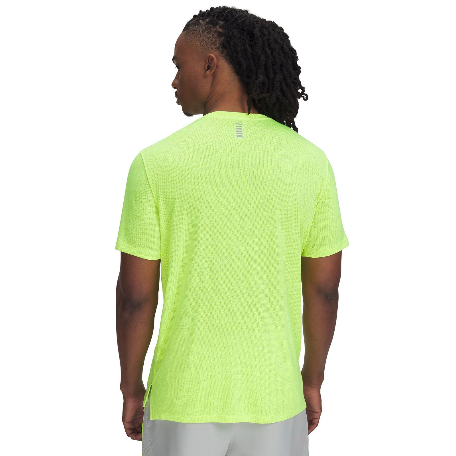 Polera manga corta Under Armour launch camo amarillo para hombre