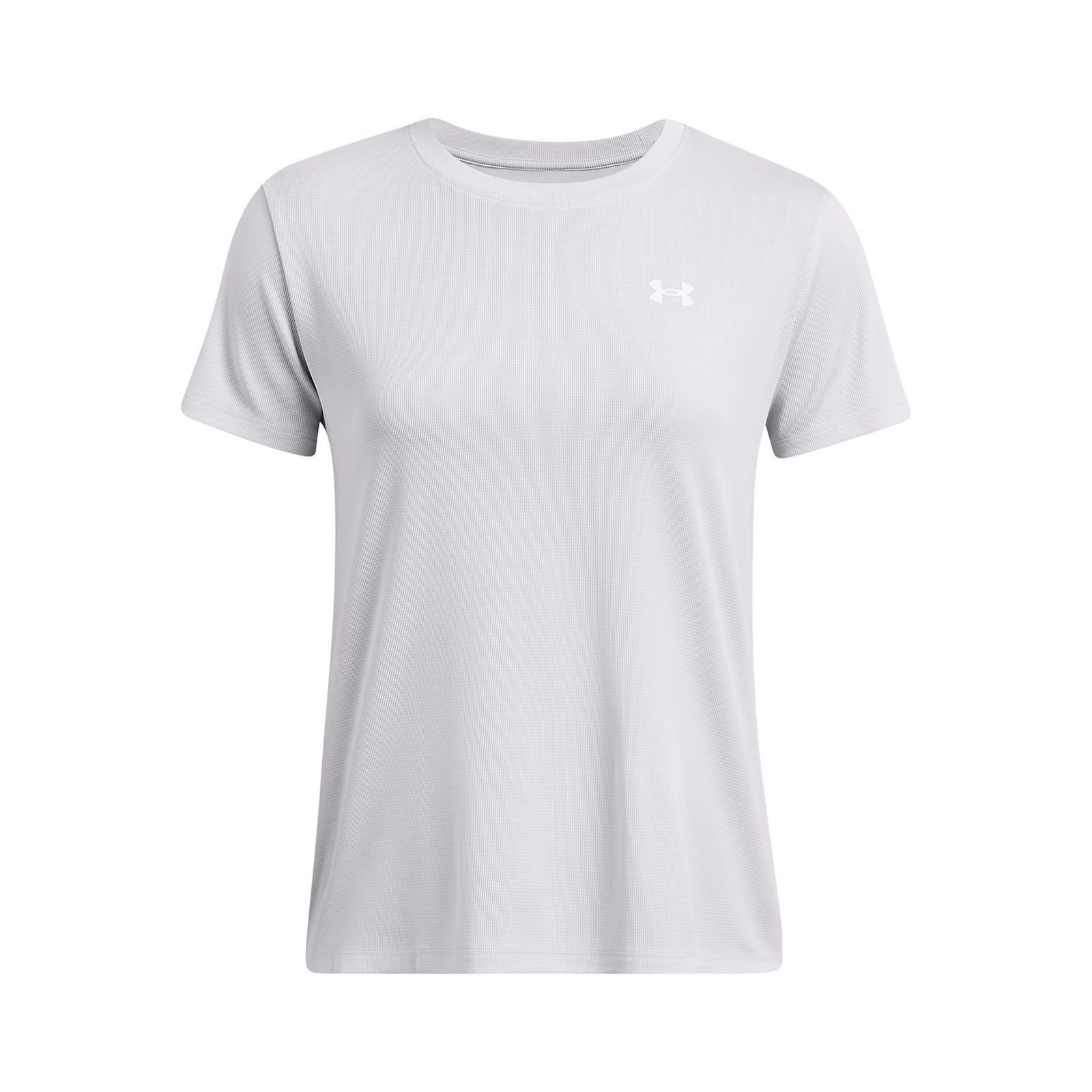 Polera manga corta Under Armour tech gris para mujer