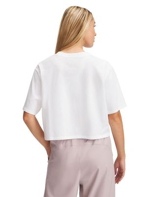Polera manga corta Under Armour Rival blanco para mujer