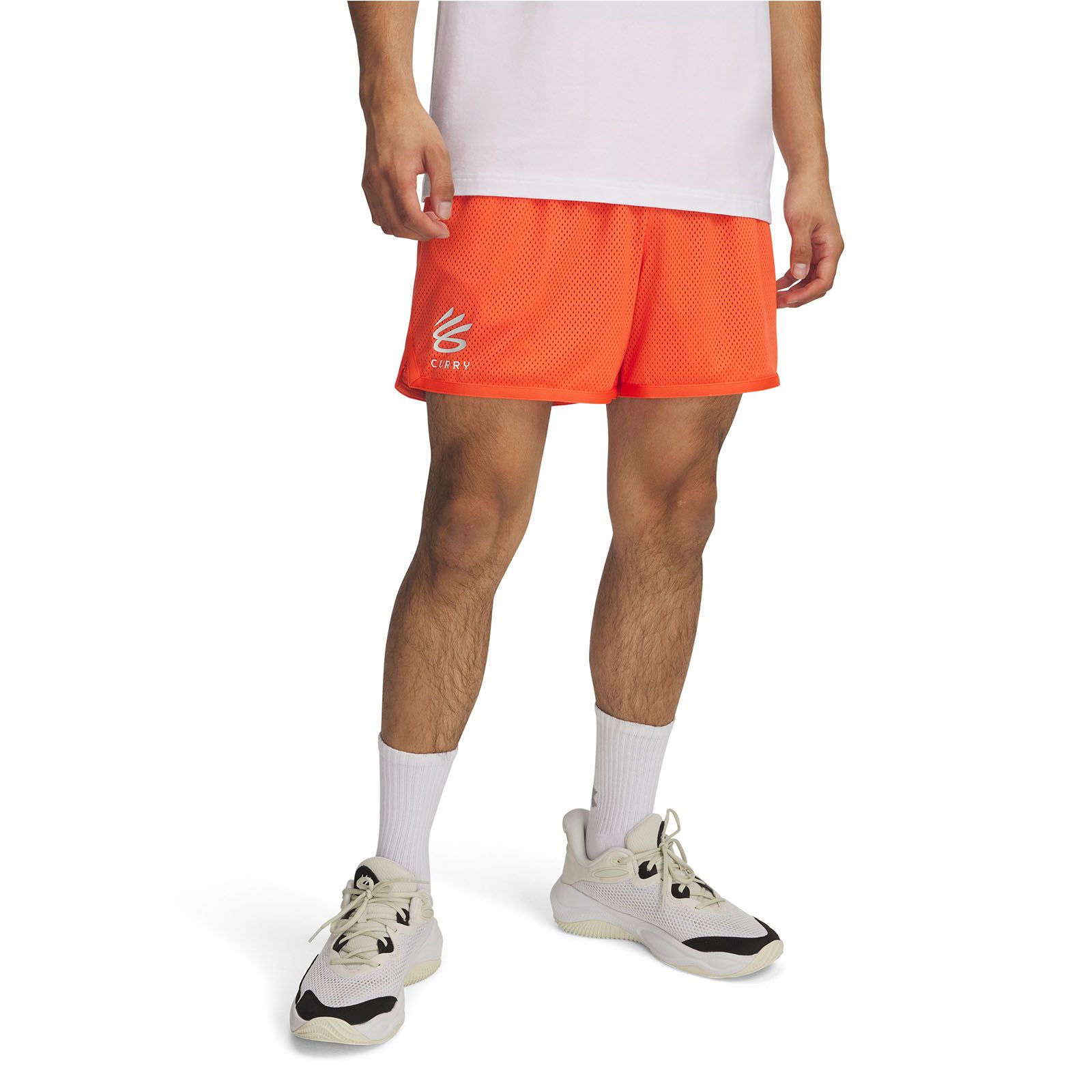 Shorts Curry splash naranjo para hombre Under Armour