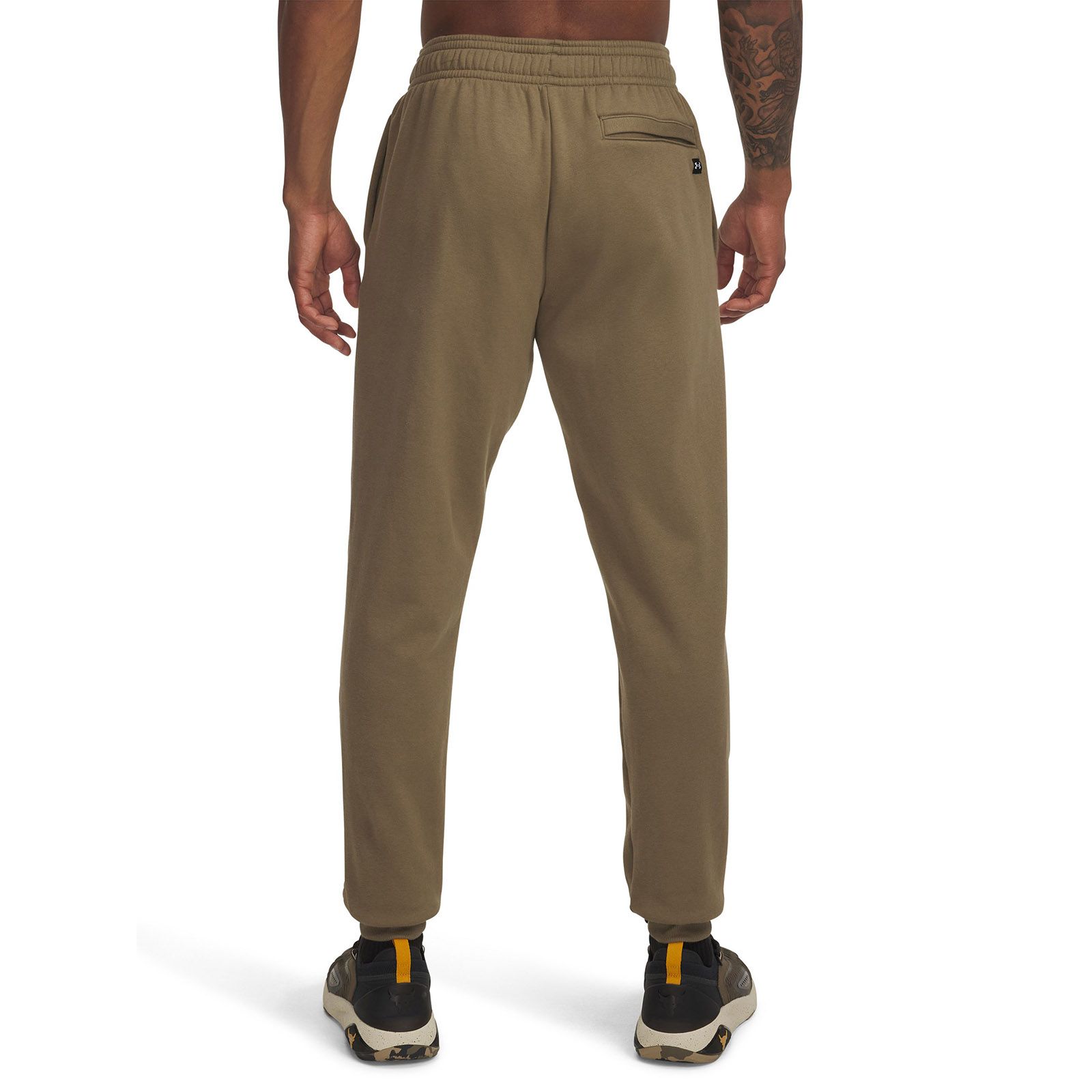 Jogger Project Rock Rival fleece café para hombre Under Armour