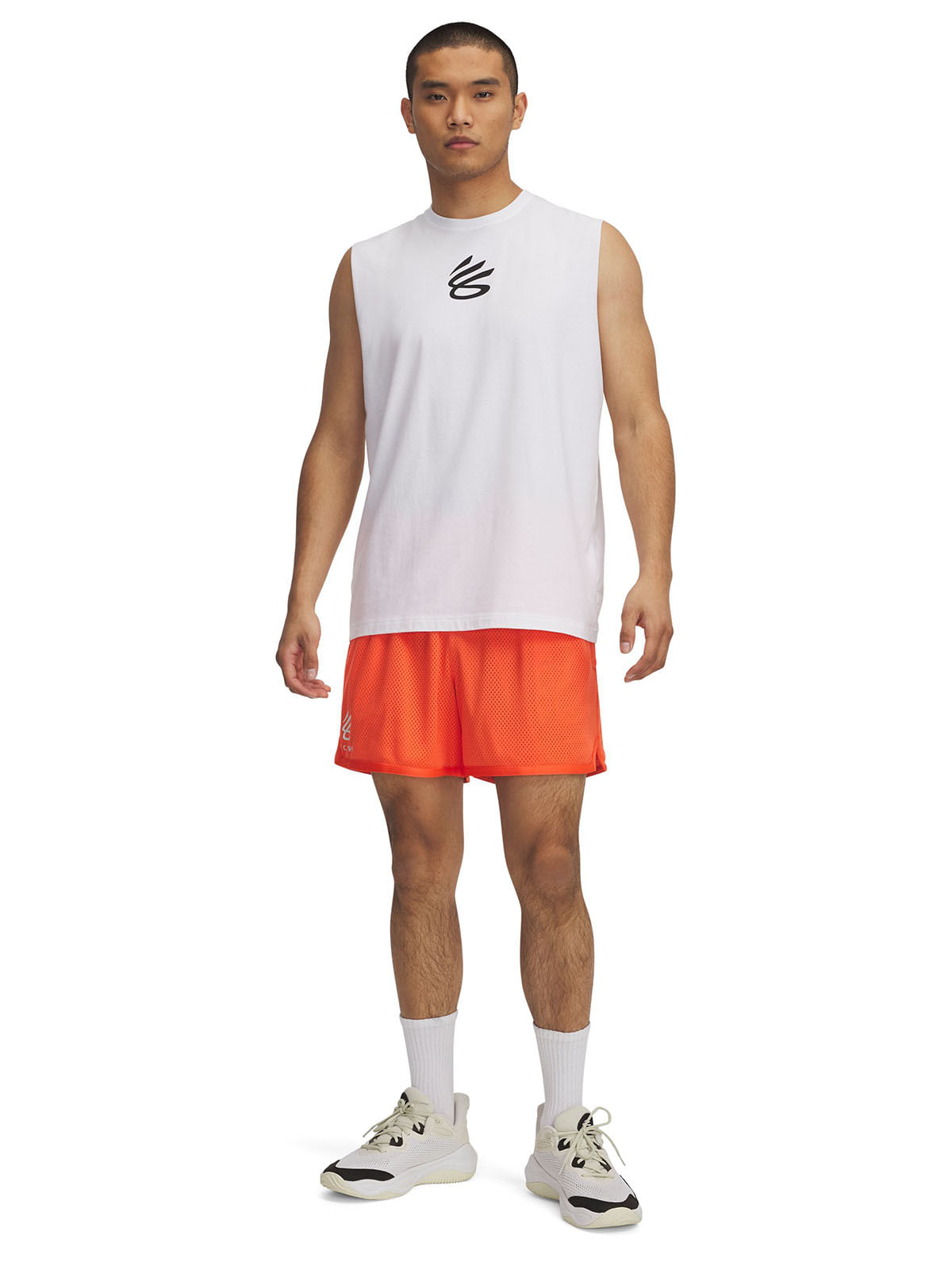 Shorts Curry splash naranjo para hombre