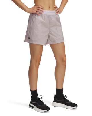 Shorts Under Armour Rival Woven gris para mujer