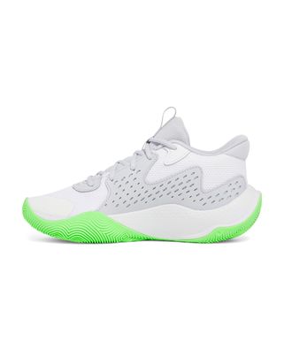 Zapatillas unisex Under Armour jet '23 Basketball blanco