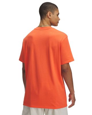 Polera manga corta Curry Heavyweight naranjo para hombre Under Armour