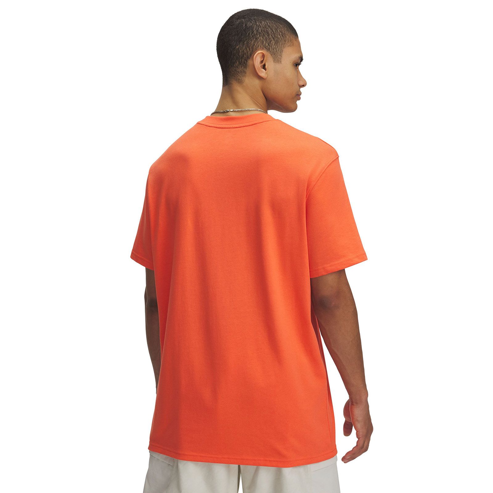 Polera manga corta Curry Heavyweight naranjo para hombre Under Armour