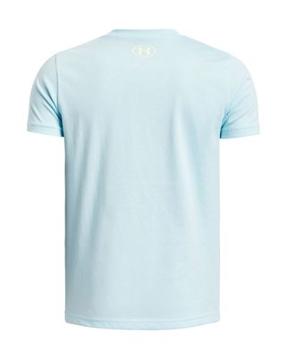 Polera manga corta Under Armour boxed sports azul para niños