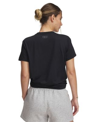 Polera manga corta Under Armour tech pth gráfica negro para mujer