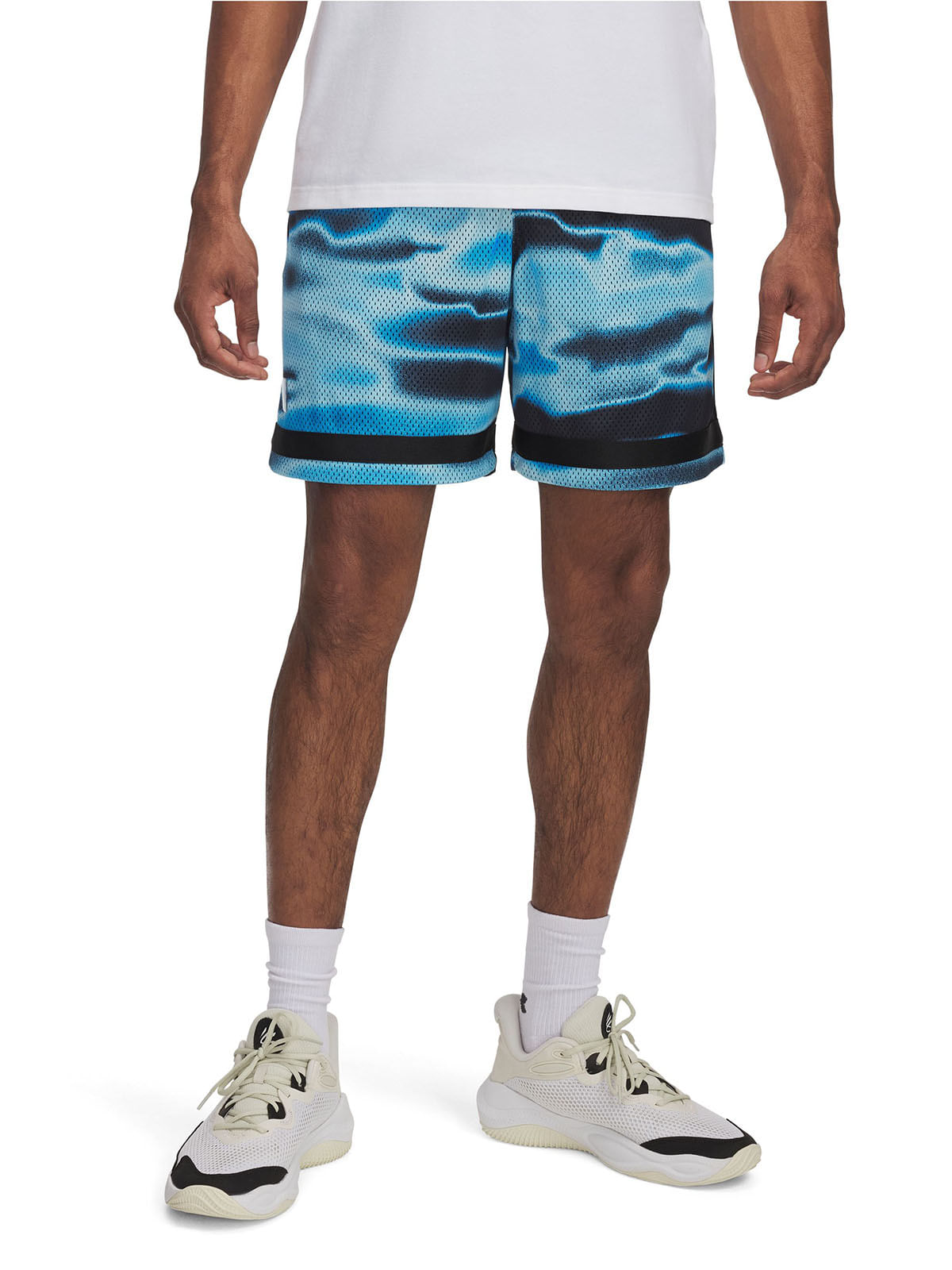 Shorts Curry statement azul marino para hombre