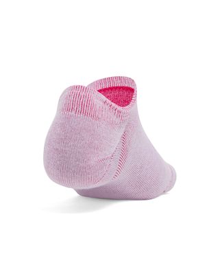 Calcetines unisex Under Armour essential 3-pack no-show morado
