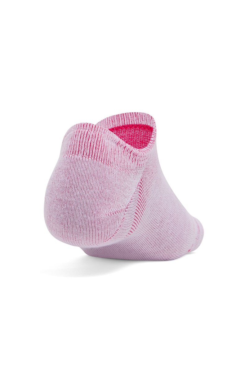 Calcetines-unisex-UA-essential-3-pack-no-show-morado