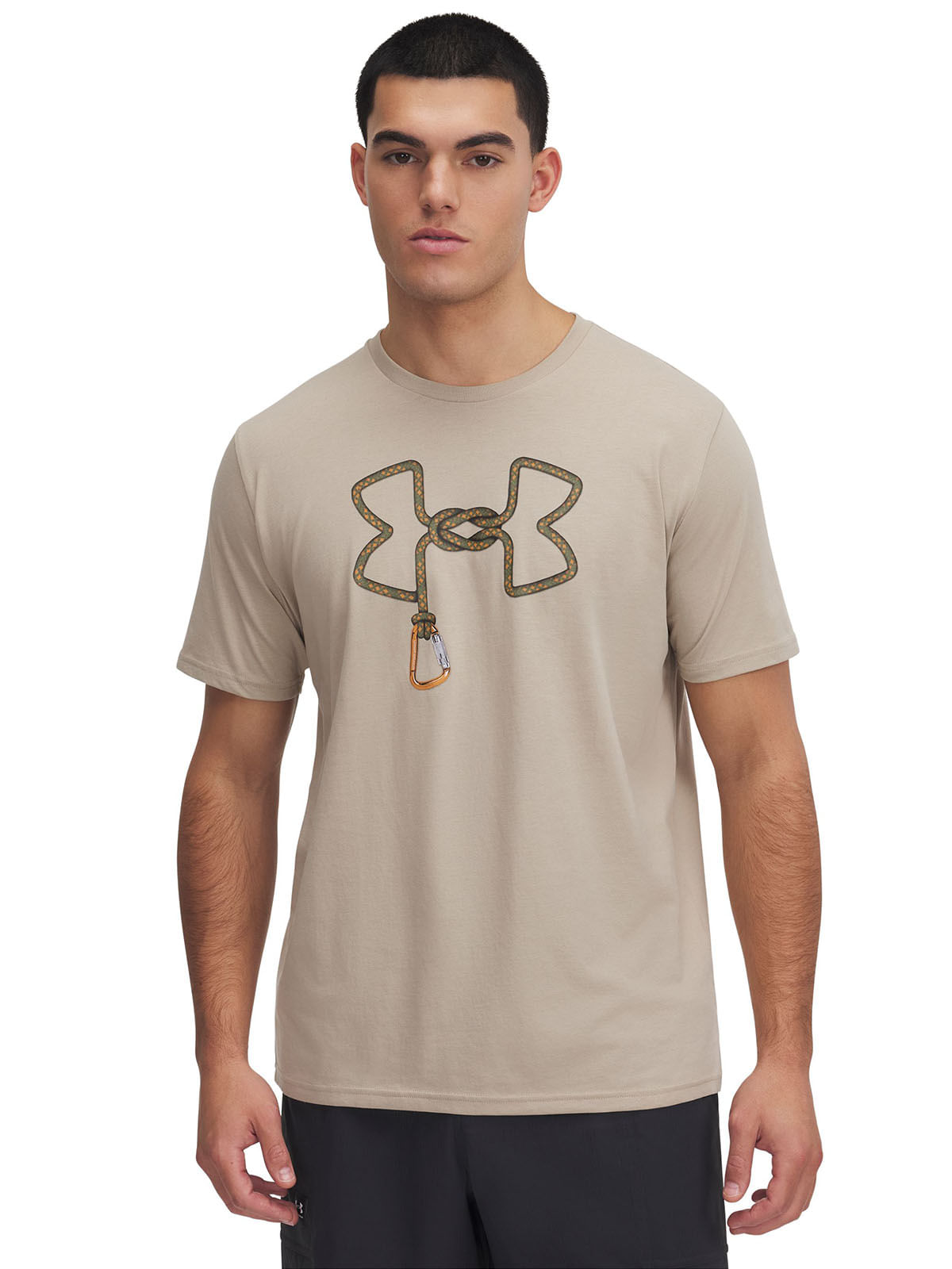 Polera manga corta UA outdoor rope café para hombre