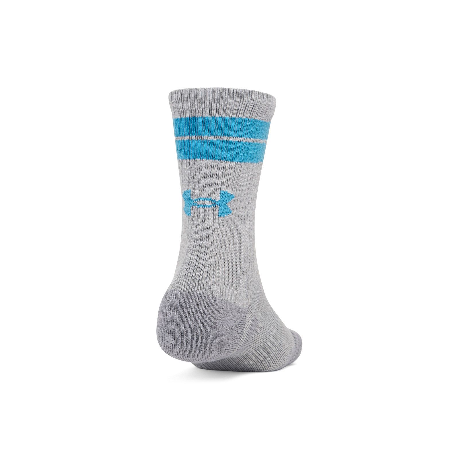 Calcetín unisex Under Armour performance tech pack de 3 gris