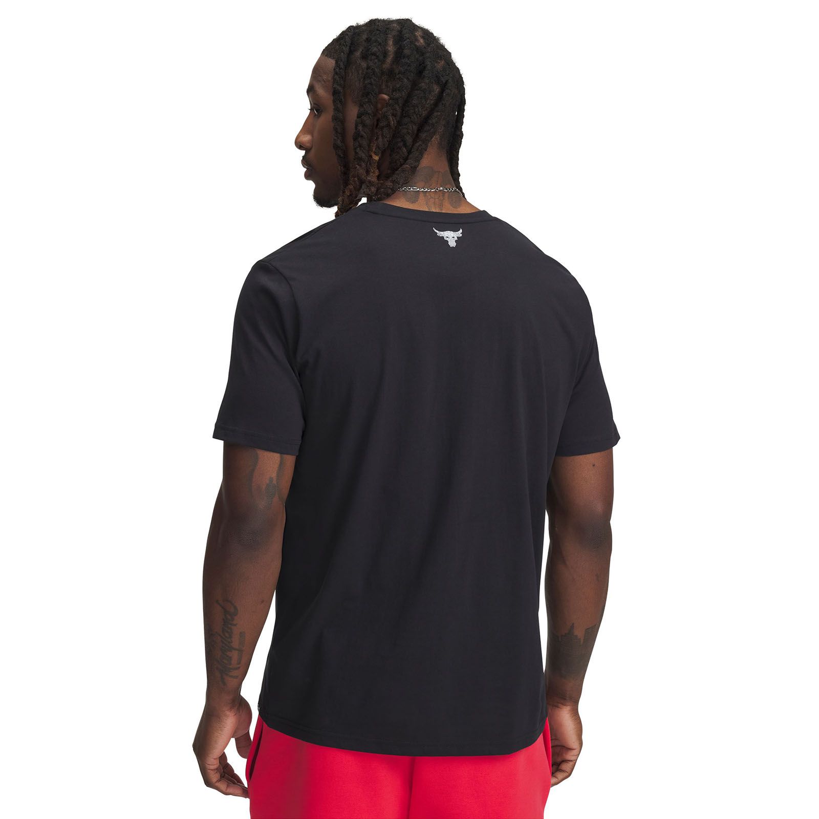 Polera manga corta Project Rock iron 7 negro para hombre Under Armour