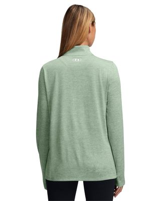 Polerón mujer Under Armour tech twist ½ cierre verde